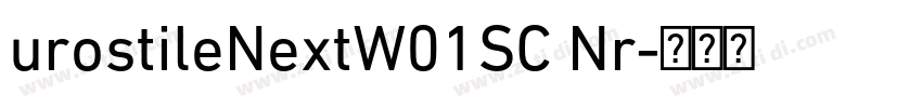 urostileNextW01SC Nr字体转换